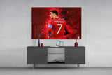 Christiano Ronaldo Glass Wall Art