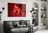 Christiano Ronaldo Glass Wall Art