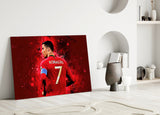 Christiano Ronaldo Glass Wall Art