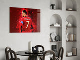 Christiano Ronaldo Glass Wall Art