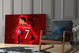 Christiano Ronaldo Glass Wall Art