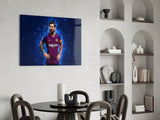 Messi Glass Wall Art