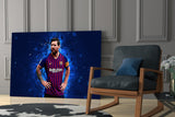 Messi Glass Wall Art