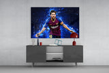 Messi Glass Wall Art