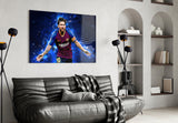 Messi Glass Wall Art