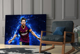 Messi Glass Wall Art