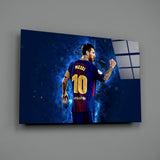 Messi Glass Wall Art