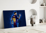 Messi Glass Wall Art