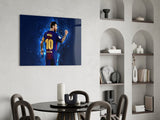 Messi Glass Wall Art