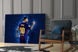 Messi Glass Wall Art