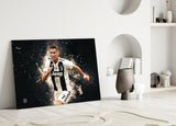 Christiano Ronaldo Glass Wall Art