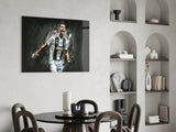 Christiano Ronaldo Glass Wall Art