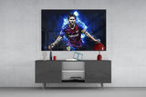 Messi Glass Wall Art