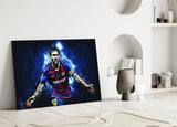 Messi Glass Wall Art