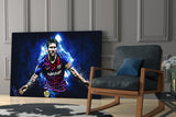 Messi Glass Wall Art