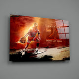 Michael Jordan Glass Wall Art