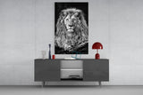 Lion Glass Wall Art