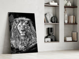 Lion Glass Wall Art