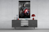 Captain America Glass Wall Art