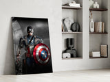 Captain America Glass Wall Art