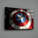 Captain America Glass Wall Art