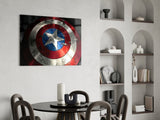 Captain America Glass Wall Art