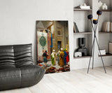 Carpet Seller Glass Wall Art