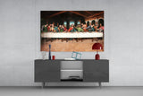 Last Supper Remastered Glass Wall Art