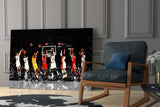 NBA All Stars Glass Wall Art