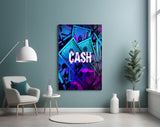 Cash Glass Wall Art