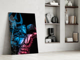 Har Har Mahadev Glass Wall Art