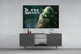 Words of Yoda Glass Wall Art