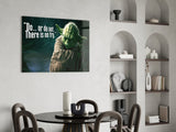 Words of Yoda Glass Wall Art