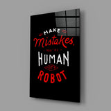 Make Mistakes Glass Wall Art