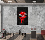 No Pain No Gain Glass Wall Art