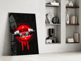 No Pain No Gain Glass Wall Art