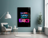 Dream Big Glass Wall Art