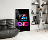 Dream Big Glass Wall Art