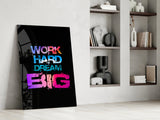 Dream Big Glass Wall Art