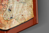 Piri Reis World Map Glass Wall Art