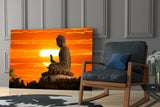 Budha Glass Wall Art