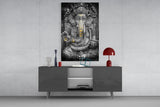 Ganesha Glass Wall Art