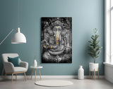 Ganesha Glass Wall Art