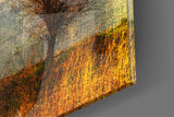 Autumn Trees Glass Wall Art