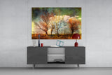 Autumn Trees Glass Wall Art