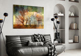 Autumn Trees Glass Wall Art