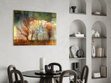 Autumn Trees Glass Wall Art