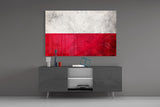 Flag of Poland Glass Wall Art