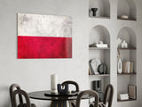 Flag of Poland Glass Wall Art