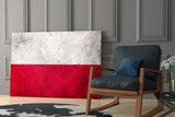 Flag of Poland Glass Wall Art